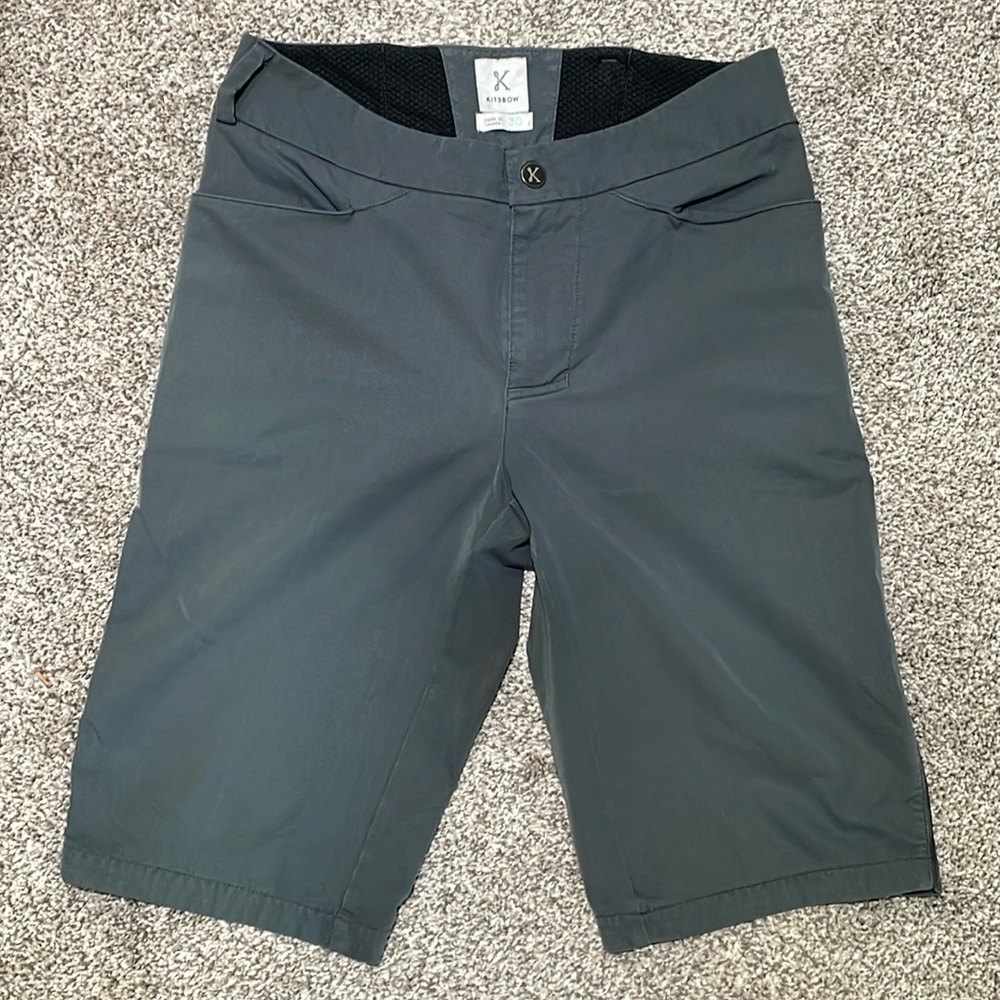 Kitsbow Gray Cycling Outdoors Nylon Stretch Hiking Casual Shorts Mens 30 (30x12)